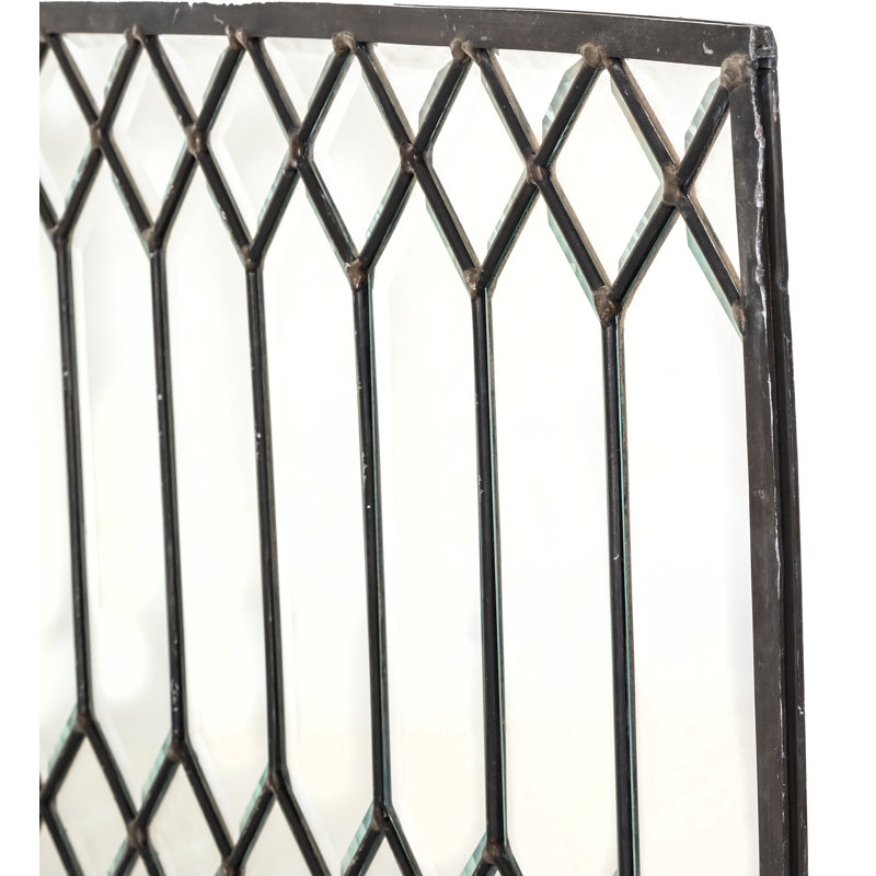 Beveled Glass Window, 11" H x 30" W x 0.25" D