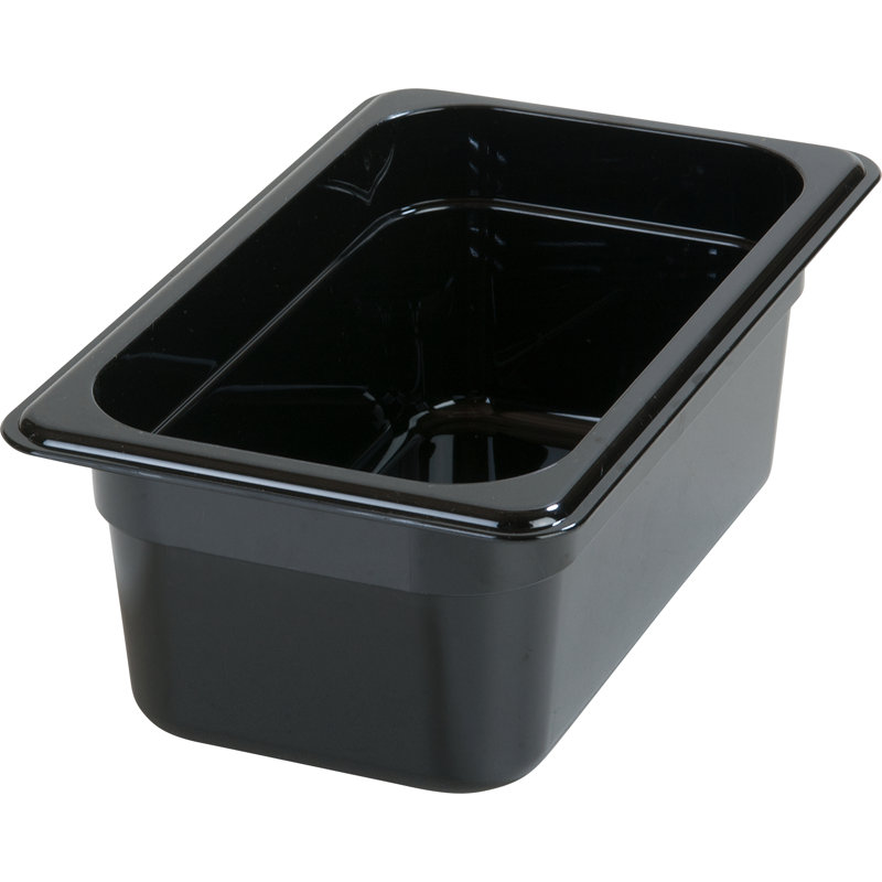 Contenant alimentaire Carlisle, 4 po, Noir