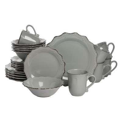 Kristina 24 Piece Dinnerware Set, Service for 6