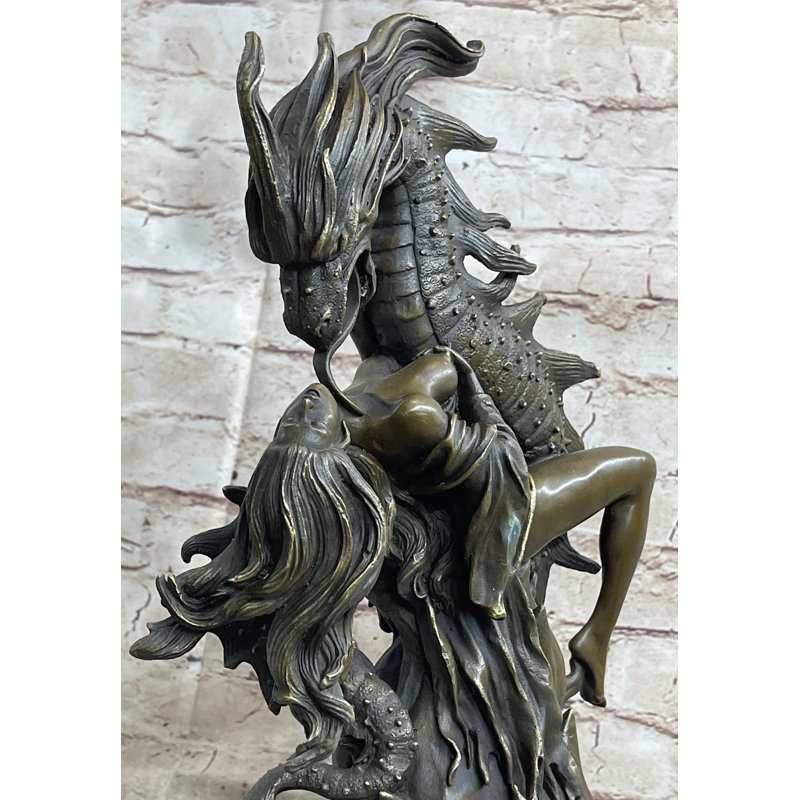 Sculpture Pierceton princesse et dragon Andromède