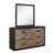 Karelin Engineered Wood Flat Wall Mirror