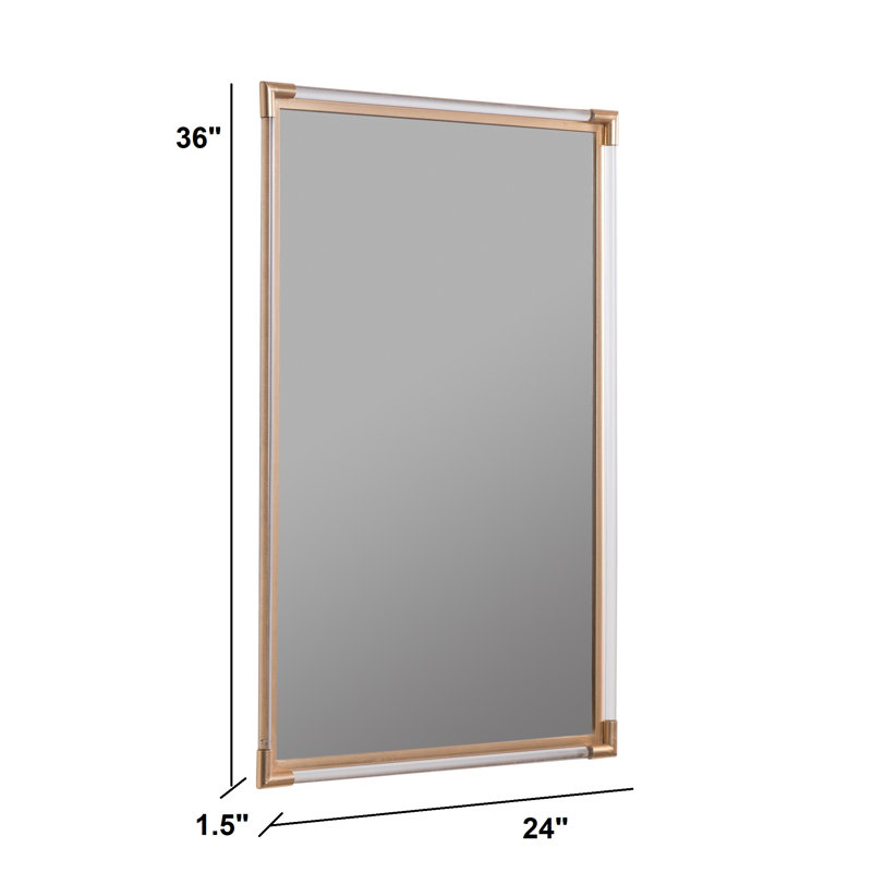 Ambrose Flat Metal Beveled Mirror