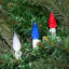 Lumières de Noël à facettes patriotiques à DEL C6 - rouge, blanc et bleu - fil blanc de 16,5 pi - 50 carats