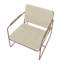 Fauteuil d'appoint moderne en acier ivoire pourquoi le pourquoi-597825401-597825400