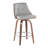 Archaimbaud Fixed Height Faux Leather Bar & Counter Stool with Round Footrest-90143560-90143558-87383803