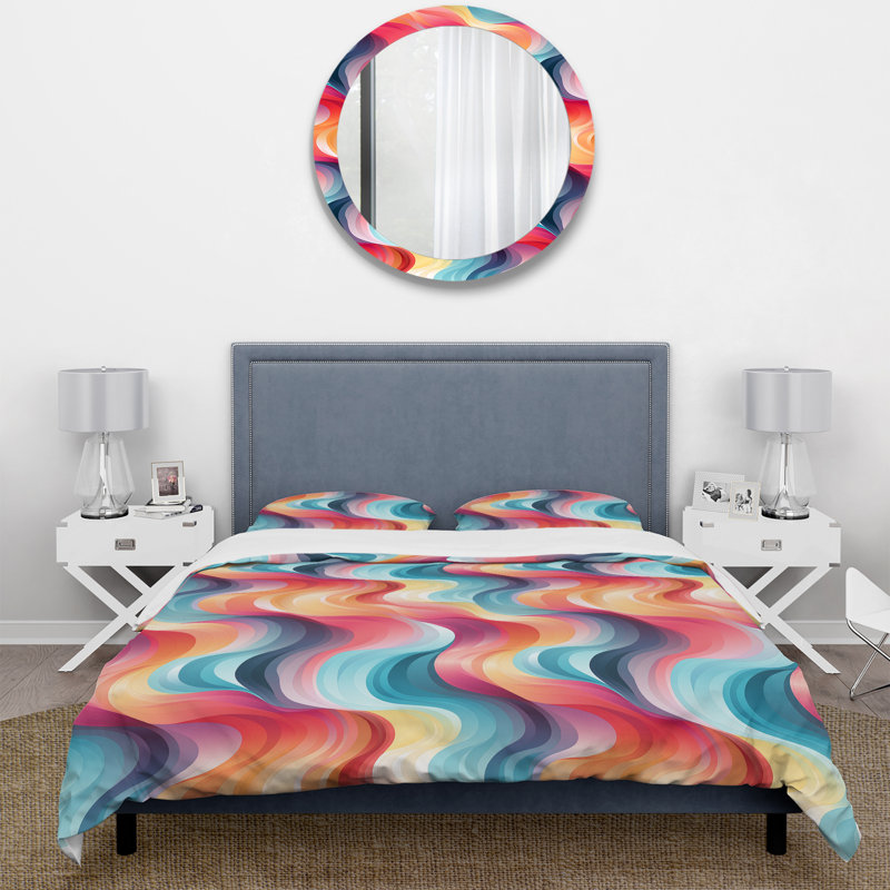 Ensemble de housse de couette Popart, Housse de couette pour très grand lit et 2 très
