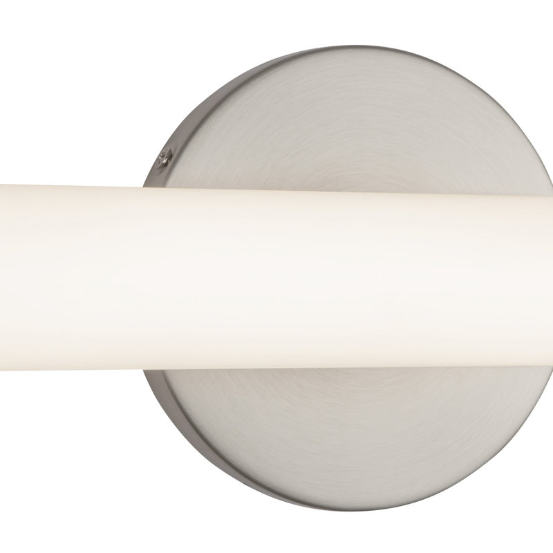 Tectra 30-in Black dimmable LED Wall Sconce, Nickel