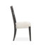 Table de salle à manger extensible à tréteaux avec 4 chaises d'appoint et 2 chaises d'appoint rembourrées-124445778