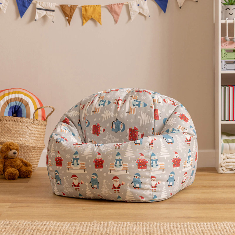 icon Kids Kingston Jurassic Dinosaur Print Classic Bean Bag, Santa