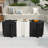 Art Side Table, Modular Convex Edge Mgo Table Buy Singles Or Combine For Custom Layouts, Indoor & Outdoor,Black-1237213789