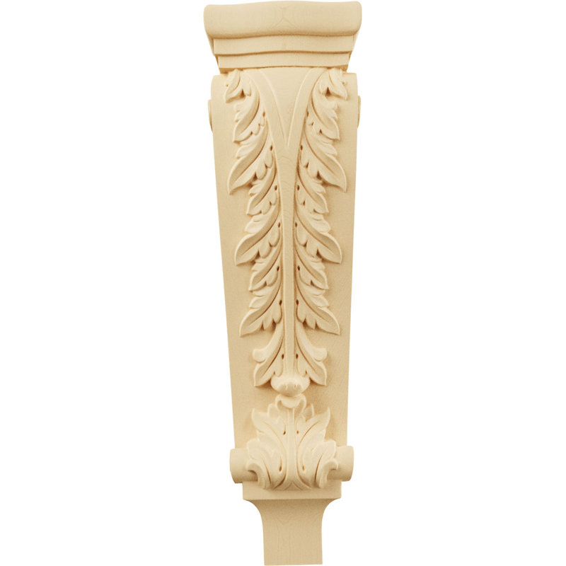 Support en bois / corbeau H 22 po x l 6,25 po x P 3 po, Érable