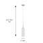 Luminaire suspendu cylindrique en acier inoxydable 1 lumière Katisha