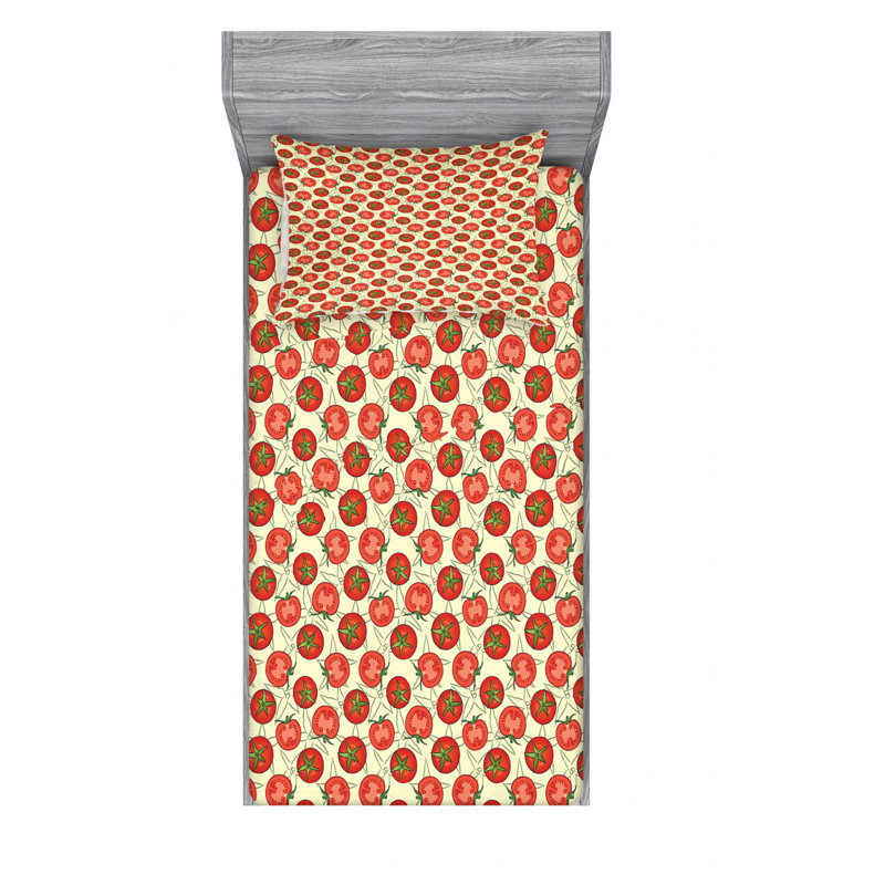 Ensemble de draps Vegan, Ensemble de draps pour lit simple TG avec drap-hou