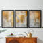 ABSTRACT Series CIX - Toile tendue avec châssis sur mesure - 3 pièces