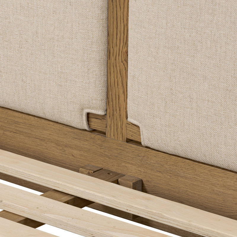 Salado Upholstered Bed, King, Antigo Natural