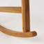 Chaise à bascule pour l'extérieur, bois d'acacia, naturel