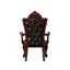 Chaise avec accoudoirs touffetée (ensemble de 2)