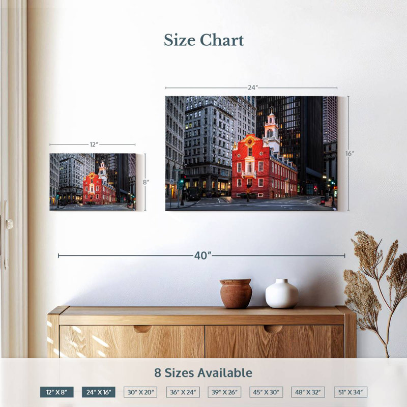 Boston Old State House de Boston, H 16 po x l 24 po