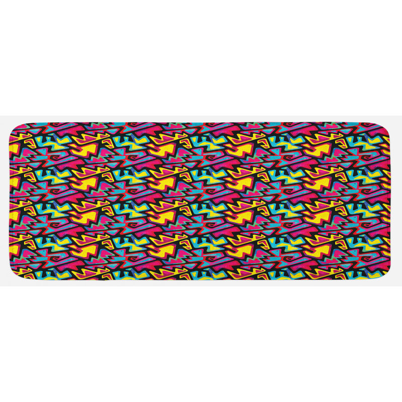 Tapis de cuisine psychédélique