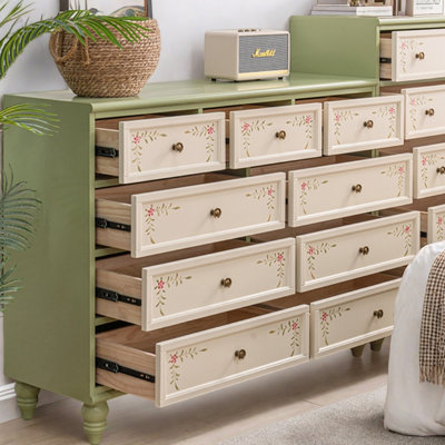 Country Retro Simple Painted Accent Chests