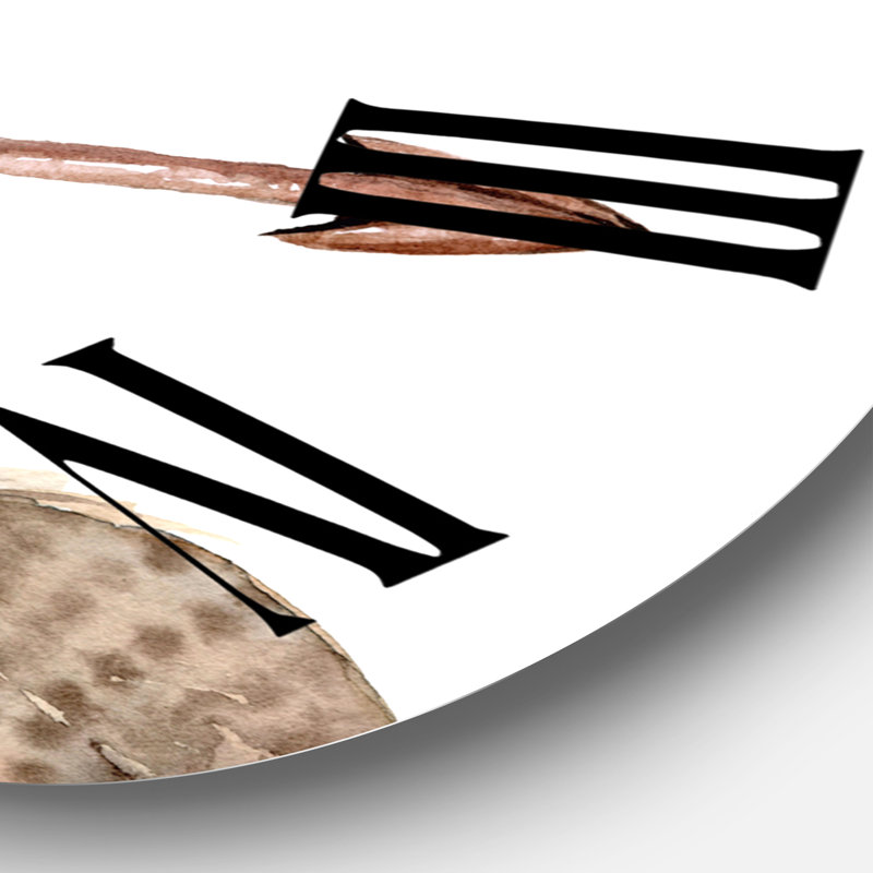 Horloge murale bohème et éclectique, Surdimensionné