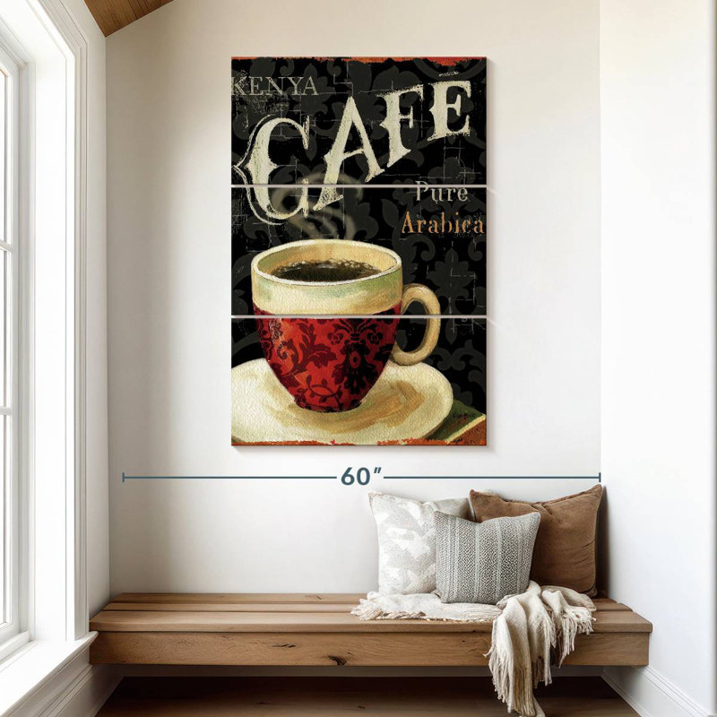 Le café du jour chez Yarlin I, H 50 po x l 32 po