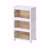 3 Tier Stackable Storage Bins Containers With Wheels For Home Living Room Office Closet