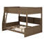 Bunk Bed With Storage Cabinets And USB Ports-1909485901
