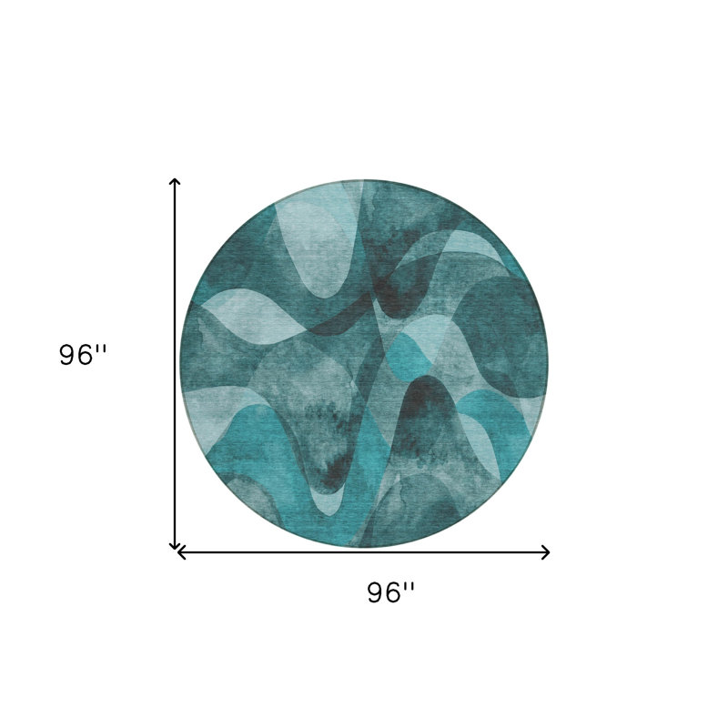 Tapis extérieur rond 8 pi
