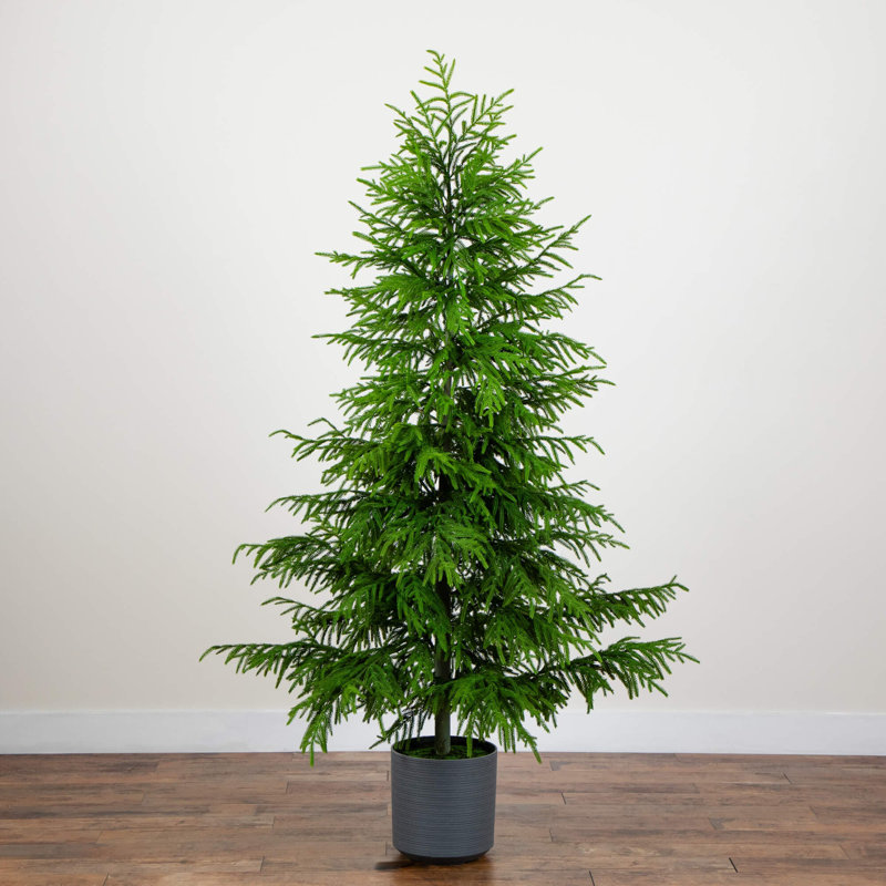 Arbre de Noël Real Touch Norfolk Island, H 7 po x l 45 po x P 11 po
