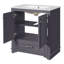 Meuble-lavabo 30 po avec lavabo en céramique-860769721