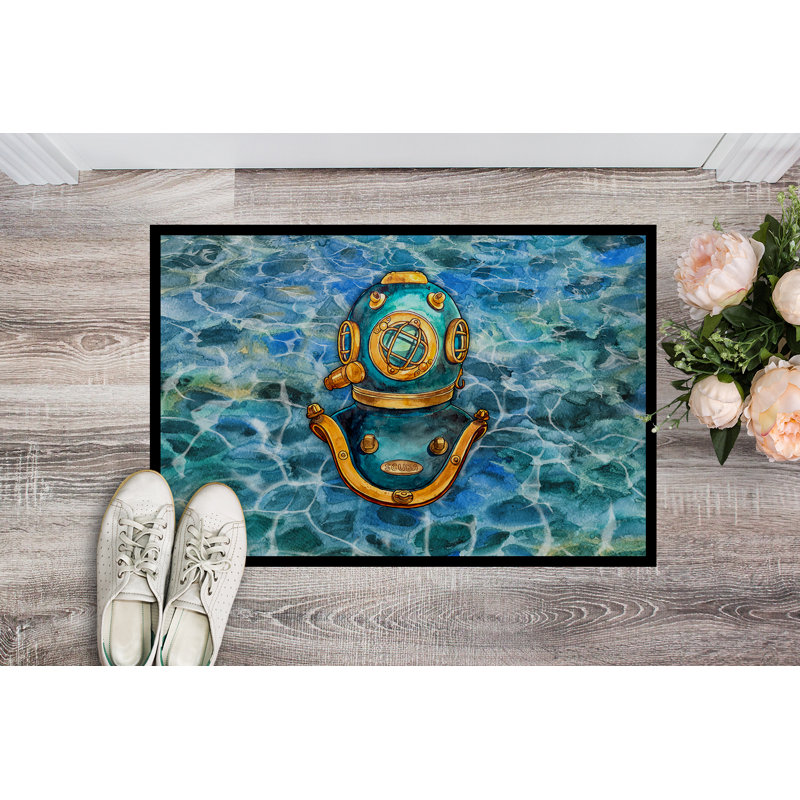 Tapis de porte antidérapant pour casque de plongée Deep Sea, L 27 po x L 18 po 