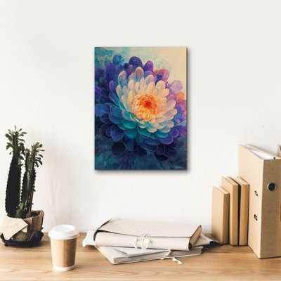 «Abstract Chinese Chrysanthemum» par Momart, art mural sur toile