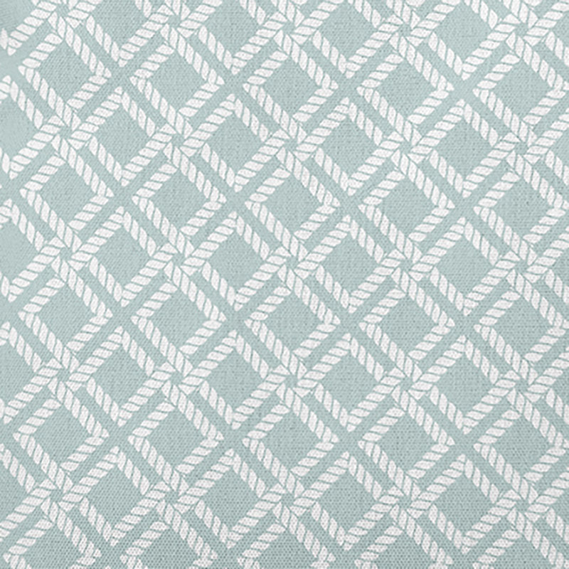 Nautical Nights Geometric Outdoor Reversible Throw Pillow, 18"H x 18"W, Aqua Geometric