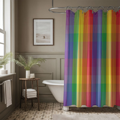 Rainbow Groovy - Premium Shower Curtain