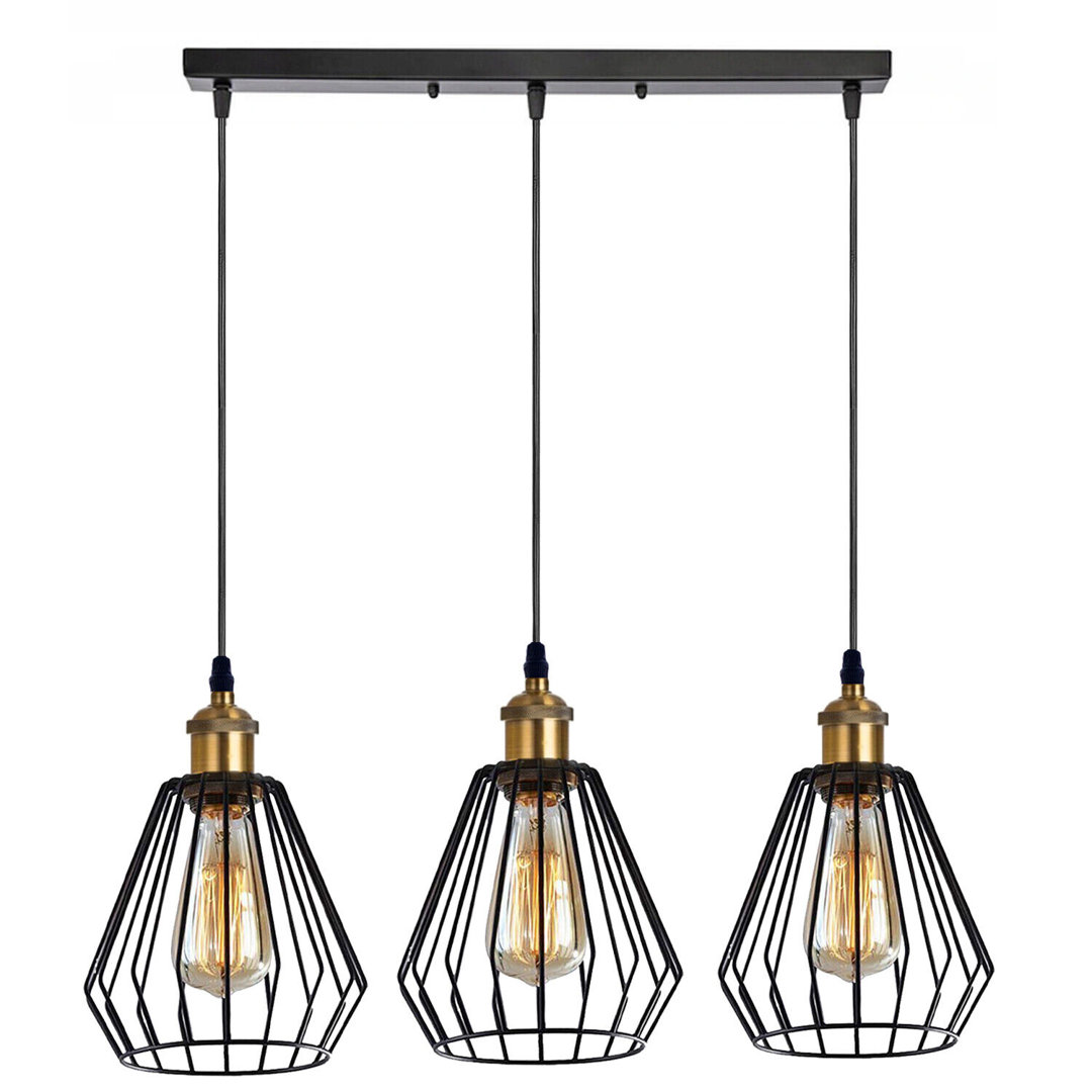 Kenna 3 - Light Kitchen Island Geometric Ceiling Pendant