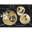 S/6 Celebration Highball Glasses-Clear W/Gold Dots