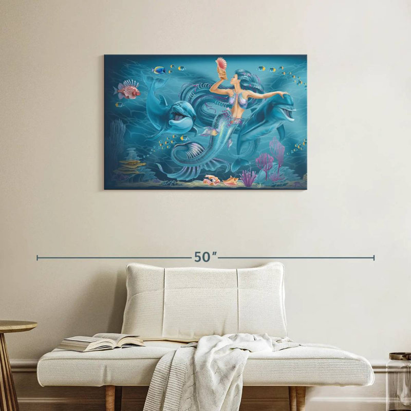 Kelan Singing Mermaid, 24" H x 36" W