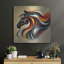  «Horse Head Abstract» par Rey Klimt, art mural en métal-213980323