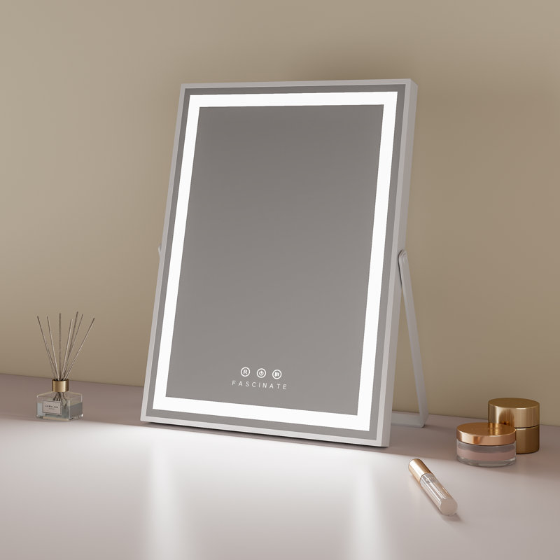 Iron Rectangle Leaning Vanity Mirror