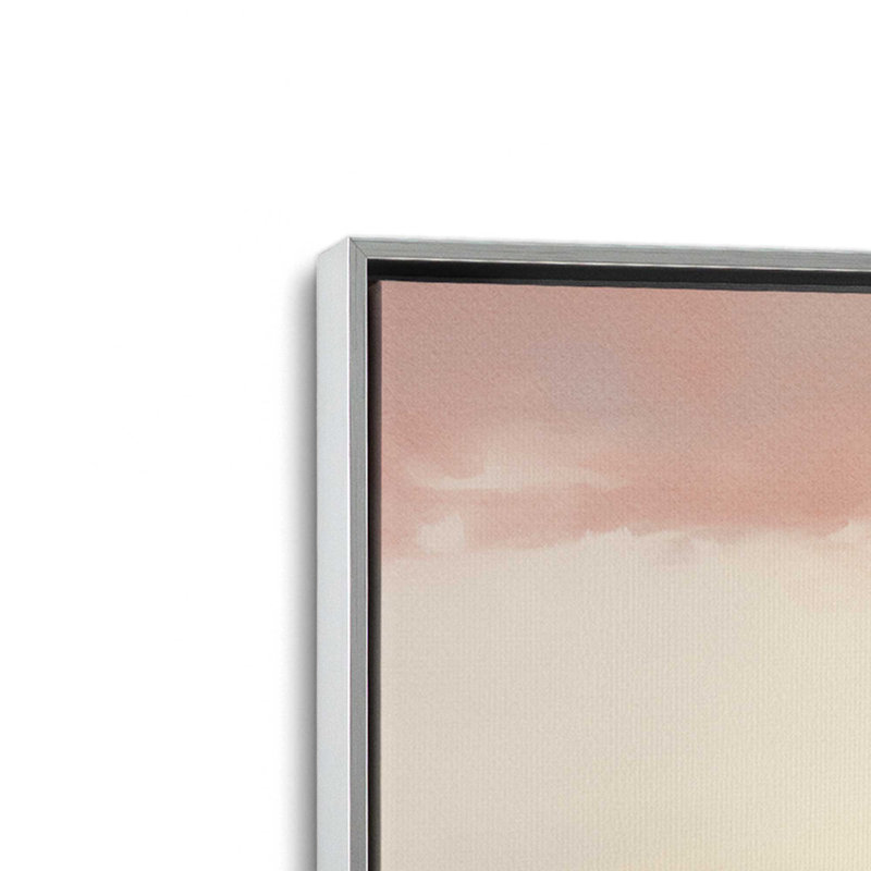 Impression sur toile Peaceful Countryside Reflections, Encadrement argenté, H 8,75 po x l 12,75 po x P 1,75 po