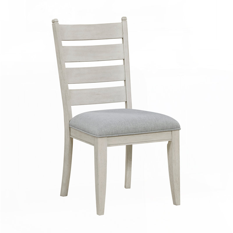 Side Chairs Set, Antique White, Gray