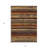 3' X 5' Chocolate Beige And Copper Striped Washable Indoor Outdoor Area Rug