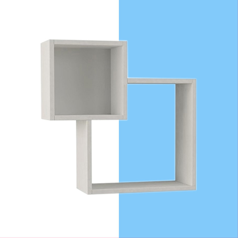 Abberbury 2 Piece Floating Shelf, White