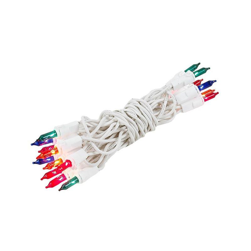 Mini-chaîne 20 ampoules pour l’extérieur 8,5' Pitman, Rouge / vert, blanc