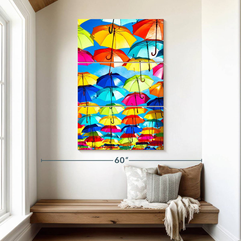 Kerner Colourful Umbrellas - Blue Sky