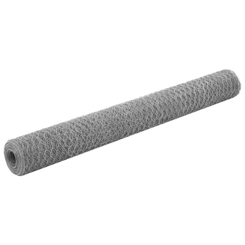 Clôture en métal argenté Cadmar, H 3,9 pi x l 82 pi