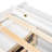 Full Size Bed With Bookcase Headboard And Under Storage, White End Case Featuring Bookcase, Storage &