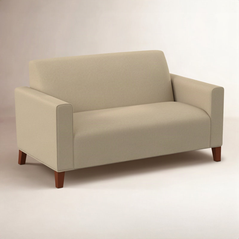Kailum 69" Square Arm Sofa, Antic Sahara Performance Twill