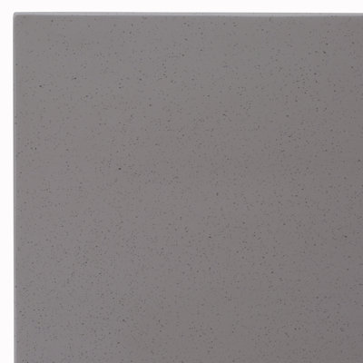 L'ensemble 7 pièces comprend une table rectangulaire en ciment et 6 chaises rembourrées en similicuir blanc - Lin brossé blanc